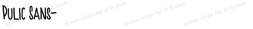 Pulic Sans字体转换